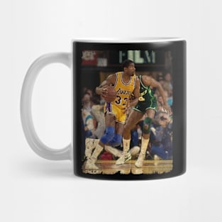 Scenery From Lakers vs Bucks Throughout The 1980's Mug